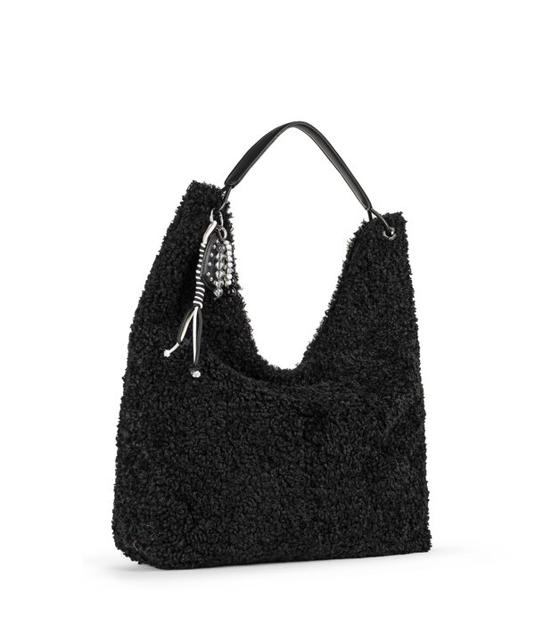 CHARM LI PELÜŞ ÇANTA-TW6260052107001-Siyah-Çanta