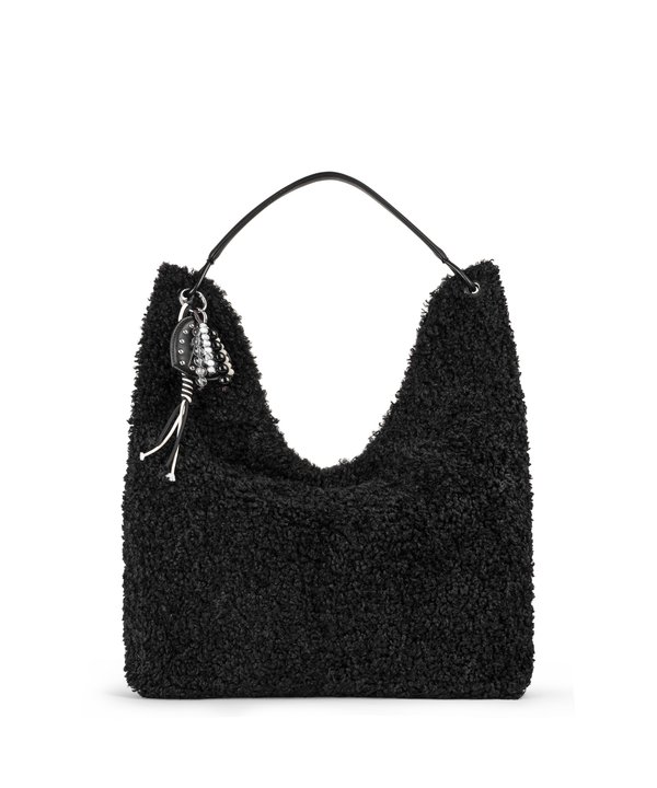 CHARM LI PELÜŞ ÇANTA-TW6260052107001-Siyah-Çanta
