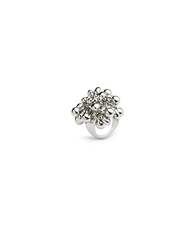 METAL BONCUKLU YÜZÜK-TW6260060020122-Gümüş-Yüzük