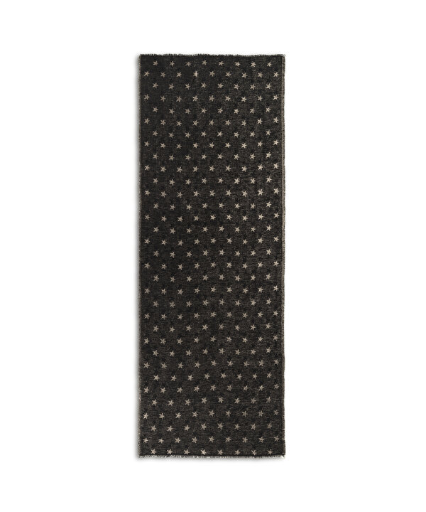 YILDIZ DESEN ATKI-TW6260067008001-Siyah-Atkı