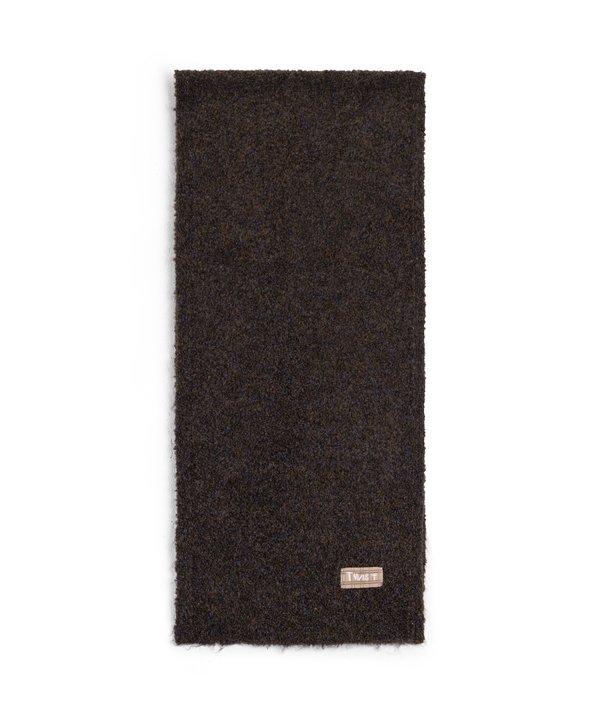 PELÜŞ DOKULU PATCH Lİ ATKI-TW6260067022074-Kahverengi-Atkı