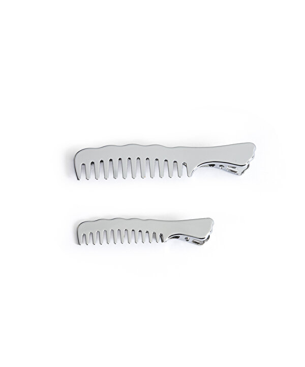 METAL SAÇ TOKASI SETİ -TW6260076019122-Gümüş-Toka