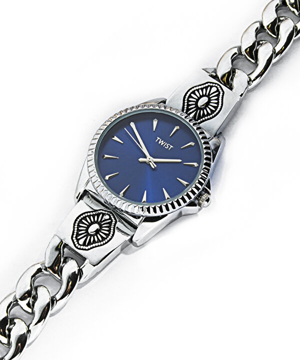 OYMALI METAL KORDONLU SAAT-TW6260096006122-Gümüş-Saat