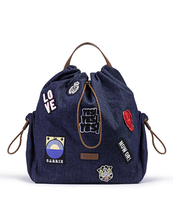 PATCH Lİ SIRT ÇANTASI-TW6260119002015-Lacivert-Sırt Çantası