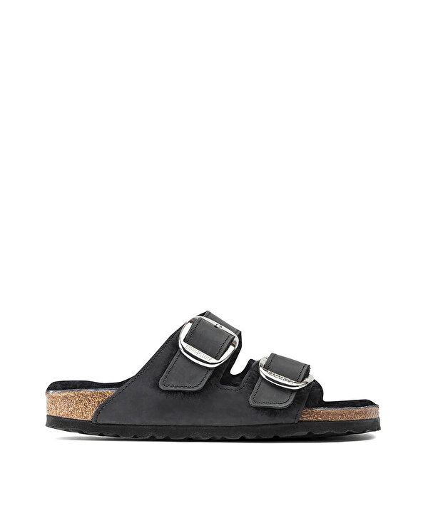 BIRKENSTOCK ARIZONA BIG BUCKLE SHEARLING LEOI TERLİK-T00000037007001-Siyah-Terlik