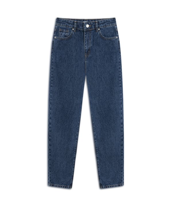 MOM FİT JEAN PANTOLON-TS1250018028AC7-Koyu İndigo-Jean Pantolon