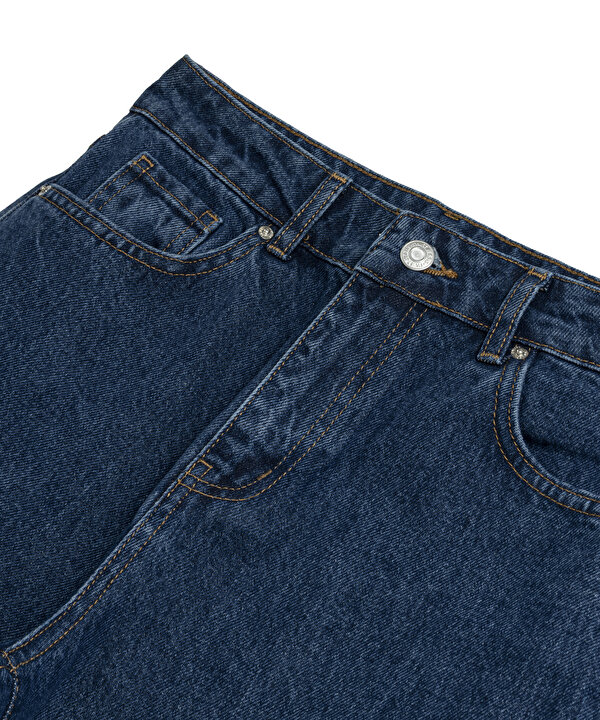 MOM FİT JEAN PANTOLON-TS1250018028AC7-Koyu İndigo-Jean Pantolon