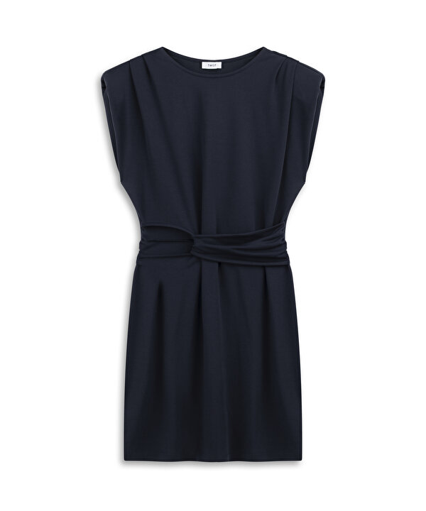 VATKALI CUTOUT ELBİSE-TS1260002664015-Lacivert-Elbise