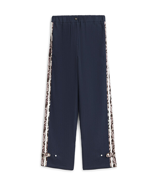 DESEN MIX WIDE LEG PANTOLON-TS1260003108015-Lacivert-Pantolon