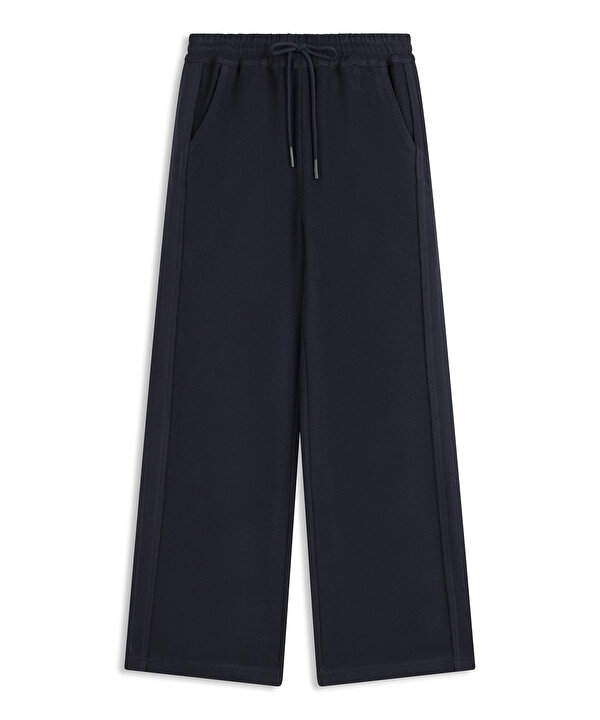 WIDE LEG FİT EŞOFMAN ALTI-TS1260003140015-Lacivert-Pantolon