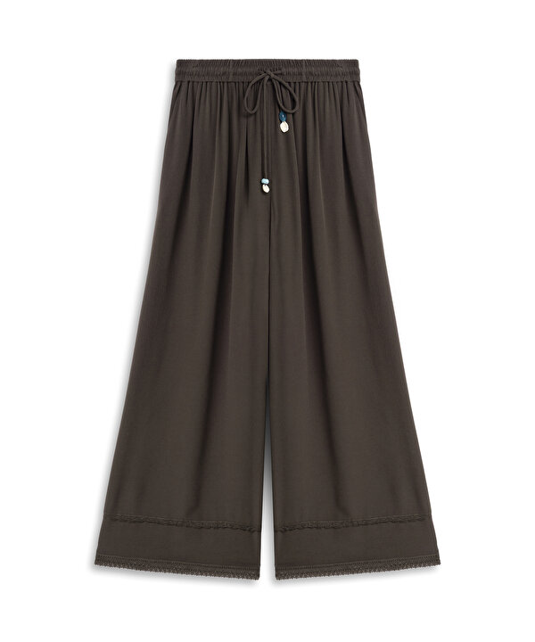 BONCUKLU KORDONLU PANTOLON-TS1260003176074-Kahverengi-Pantolon
