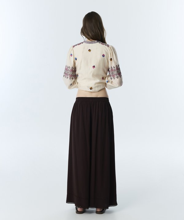 BONCUKLU KORDONLU PANTOLON-TS1260003176074-Kahverengi-Pantolon