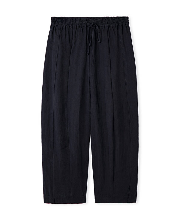 BELDEN BAĞLAMALI BARREL PANTOLON-TS1260003422001-Siyah-Pantolon