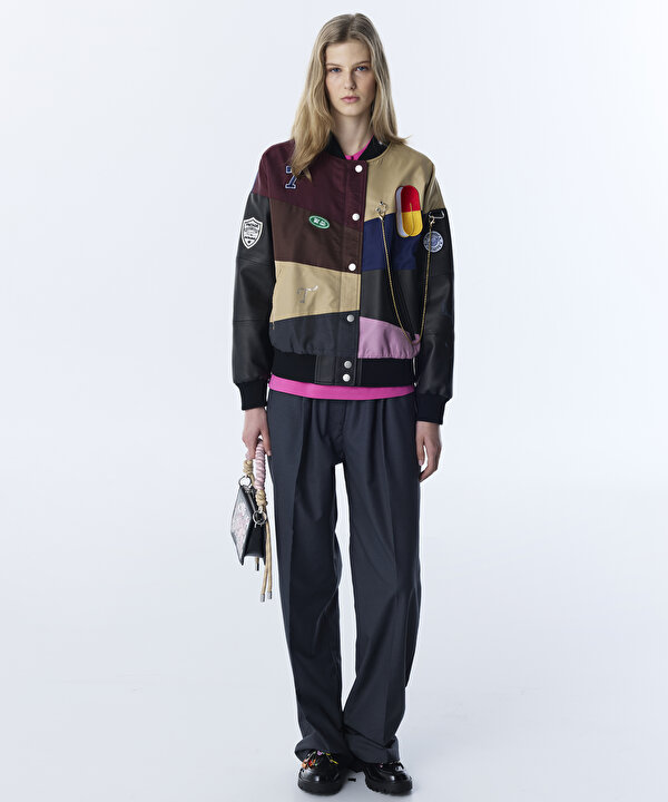 COLORBLOCK BOMBER MONT-TS1260012008001-Siyah-Mont