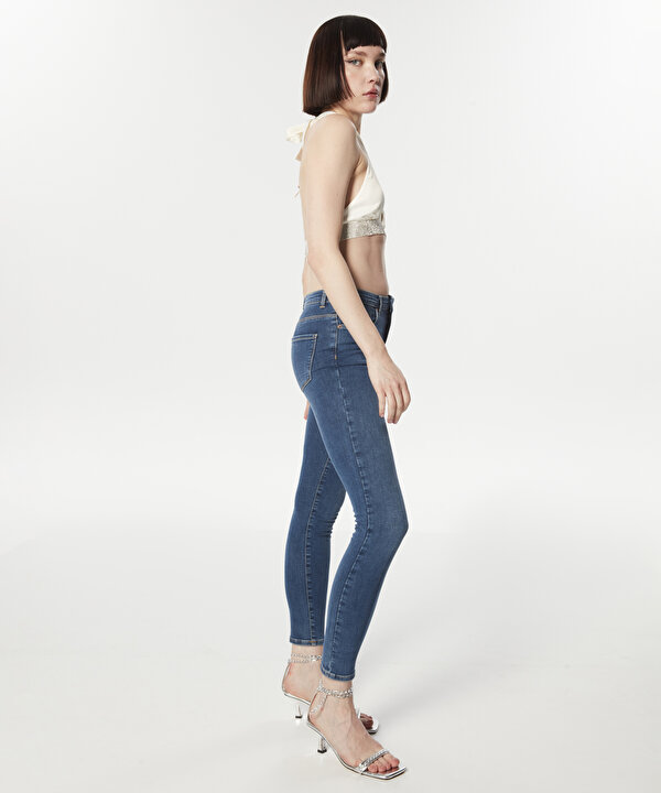 SKINNY FİT JEAN PANTOLON-T00000018004629-İndigo-Jean Pantolon