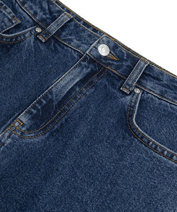 MOM FİT JEAN PANTOLON-T00000018016AC7-Koyu İndigo-Jean Pantolon