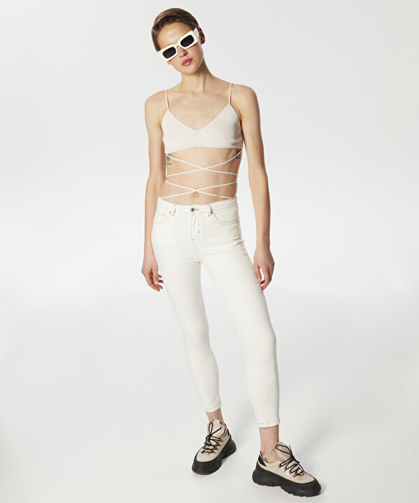SKINNY FİT JEAN PANTOLON-T00000018019003-Natürel-Jean Pantolon